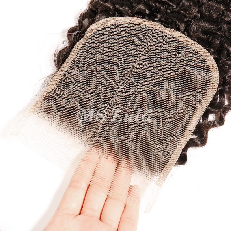 Virgin Hair Kinky Curly 4x4 5x5 6x6 7x7 Transparent Lace Closure - 图片 4